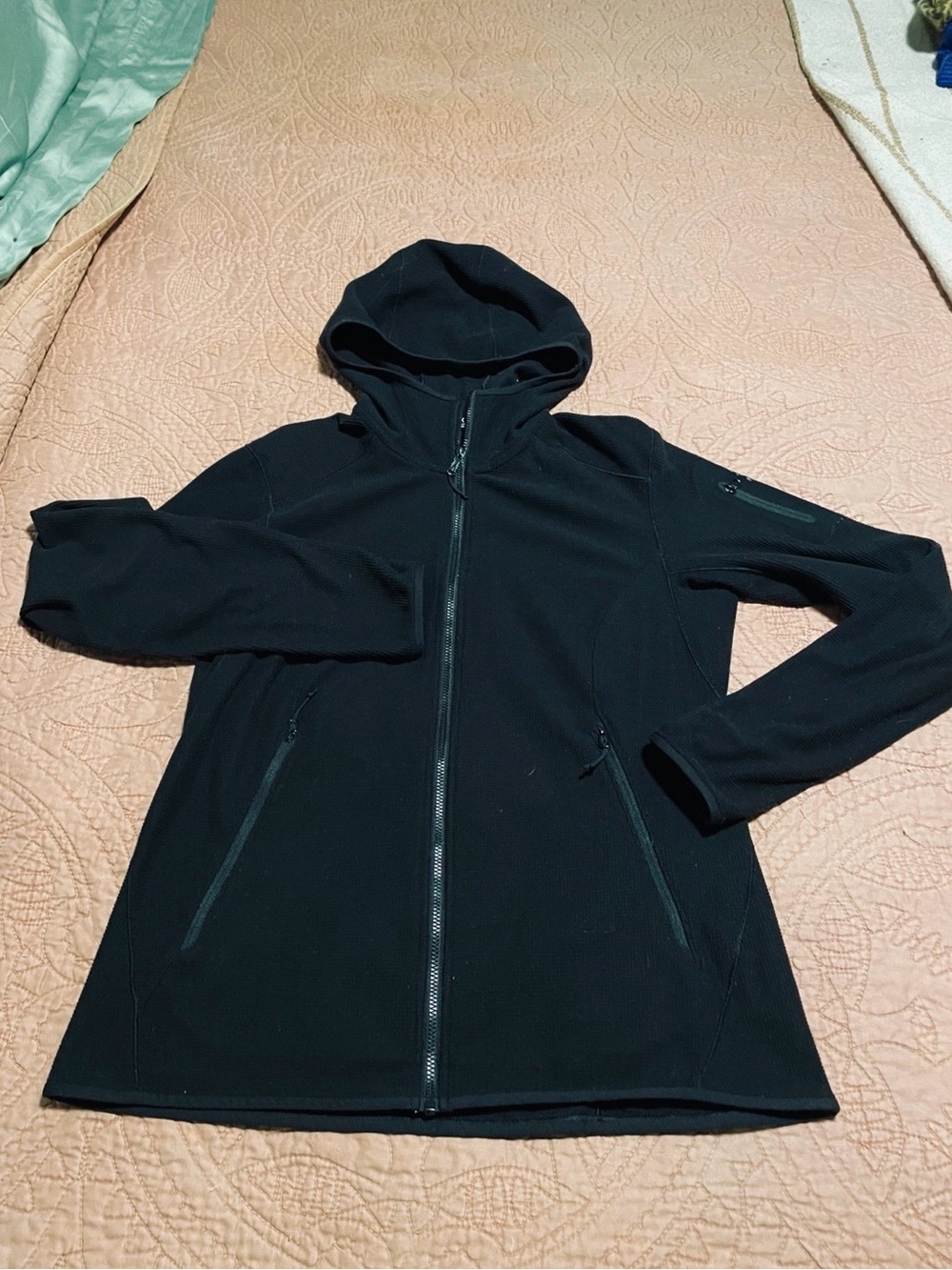 Arc'teryx Black Hooded fleece Jacket